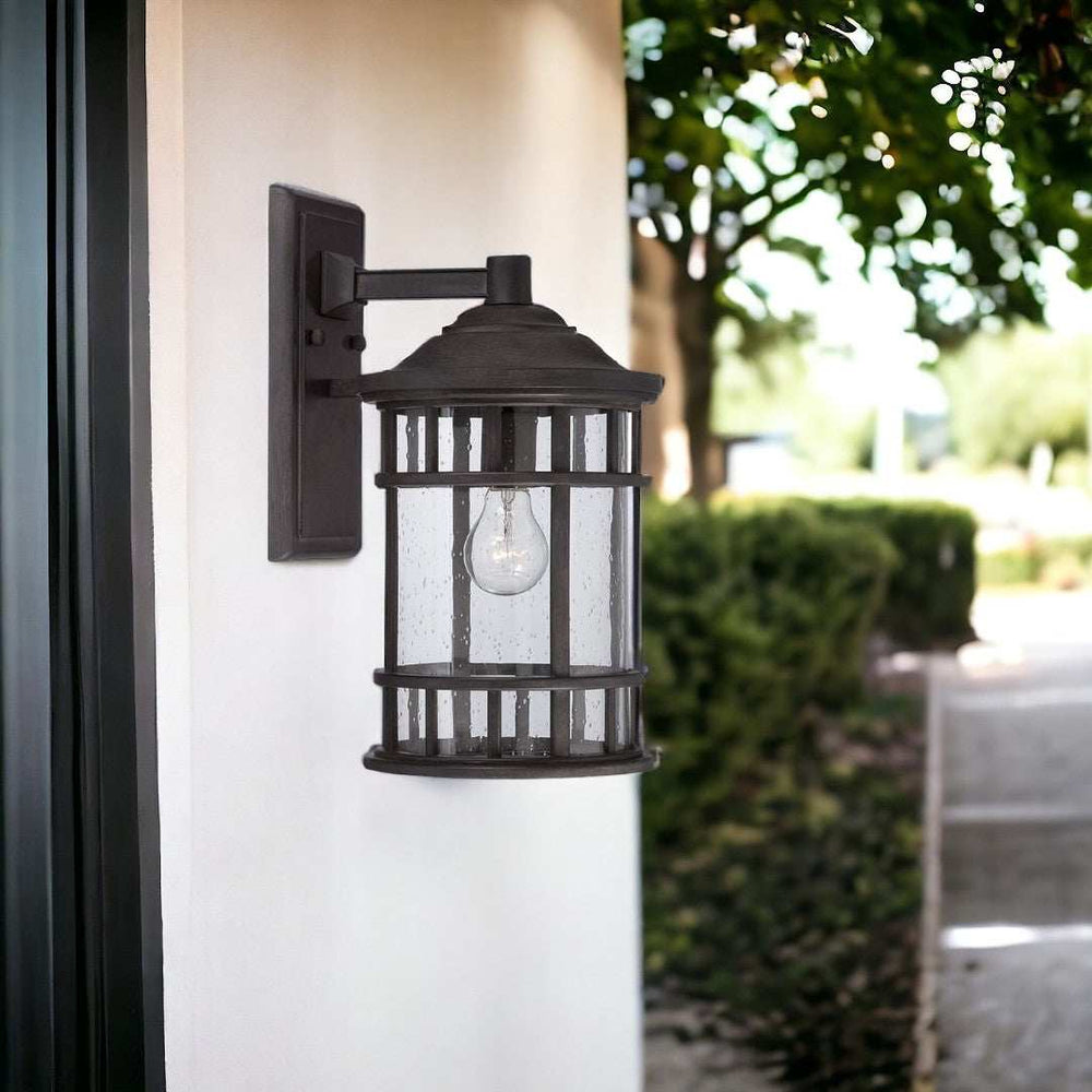 Matte Black Canister Wall Light - Homeroots - Flyclothing LLC