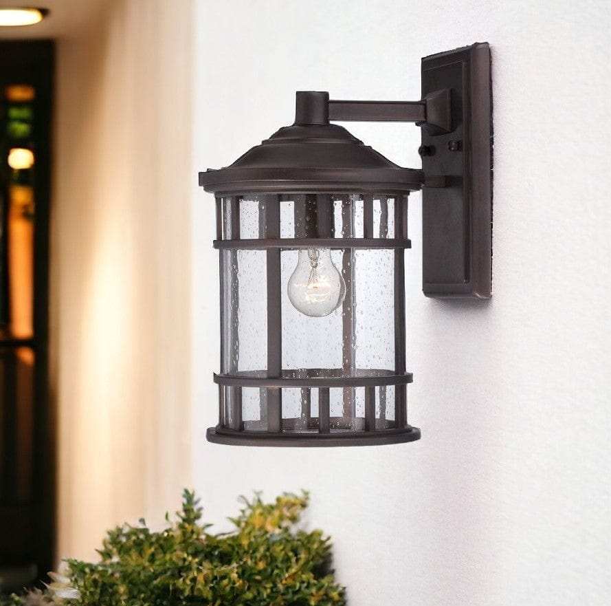 XL Antique Bronze Canister Wall Light - Homeroots - Flyclothing LLC