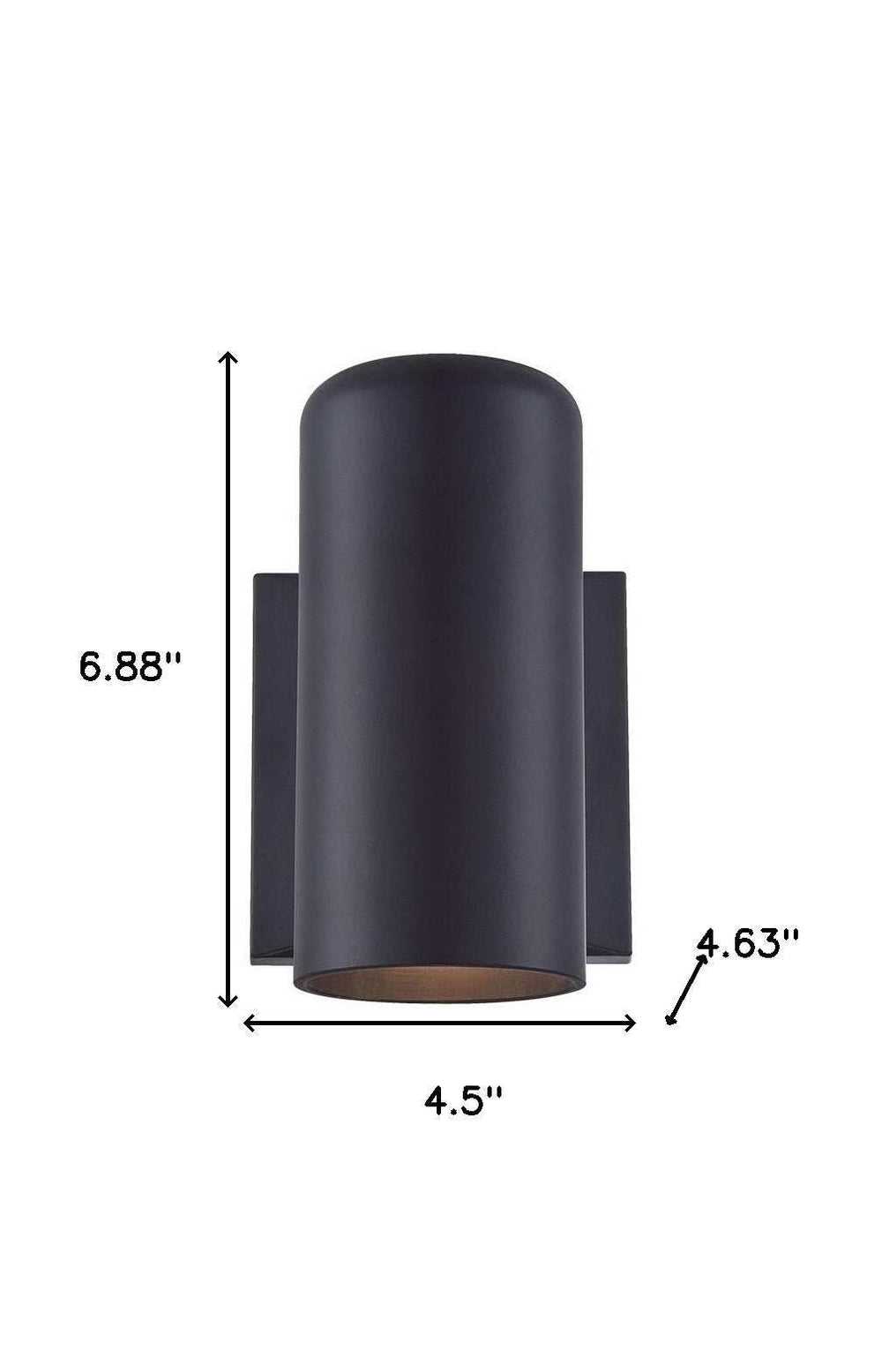Minimalist Matte Black Wall Sconce - Homeroots - Flyclothing LLC