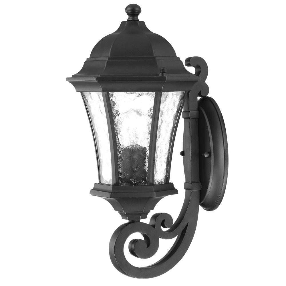 Matte Black Tapered Lantern Wall Light - Homeroots - Flyclothing LLC