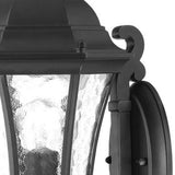 Matte Black Tapered Lantern Wall Light - Homeroots - Flyclothing LLC