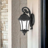 Matte Black Tapered Hanging Lantern Wall Light - Homeroots - Flyclothing LLC