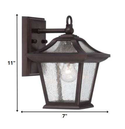 Antique Bronze Birdhouse Shape Outdoor Wall Light - Homeroots - Flyclothing LLC