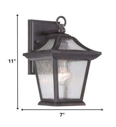 Matte Black Birdhouse Shape Outdoor Wall Light - Homeroots - Flyclothing LLC