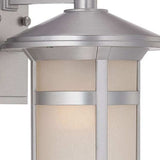 Brushed Silver Round White Glass Wall Light - Homeroots - Flyclothing LLC
