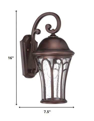 Bronze Tapered Goblet Wall Light - Homeroots - Flyclothing LLC
