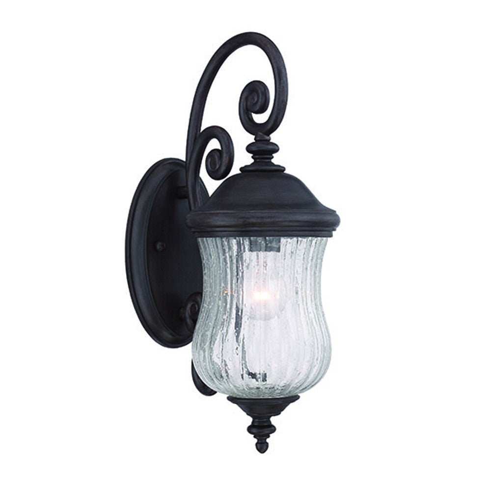 Matte Black Urn Shaped Wall Light - Homeroots - Flyclothing LLC