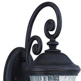 Matte Black Urn Shaped Wall Light - Homeroots - Flyclothing LLC