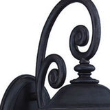 Matte Black Urn Shaped Wall Light - Homeroots - Flyclothing LLC