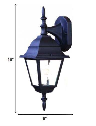 Black Swing Arm Outdoor Wall Light - Homeroots - Flyclothing LLC