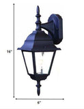 Black Swing Arm Outdoor Wall Light - Homeroots - Flyclothing LLC