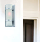 Brushed Silver and White Glass Wall Sconce - Homeroots - Flyclothing LLC