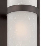 Two Light Bronze and White Glass Wall Sconce - Homeroots - Flyclothing LLC