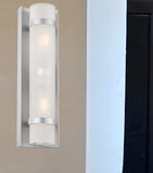 Two Light Brushed Silver and White Glass Wall Sconce - Homeroots - Flyclothing LLC
