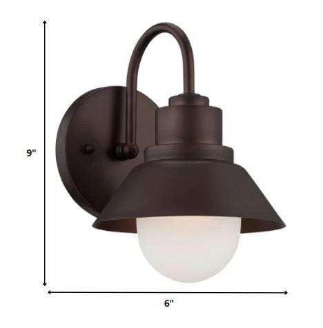 Bronze Lamp Shade Wall Light - Homeroots - Flyclothing LLC