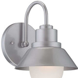 Brushed Silver Lamp Shade Wall Light - Homeroots - Flyclothing LLC