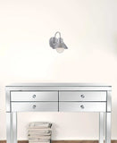 Brushed Silver Lamp Shade Wall Light - Homeroots - Flyclothing LLC