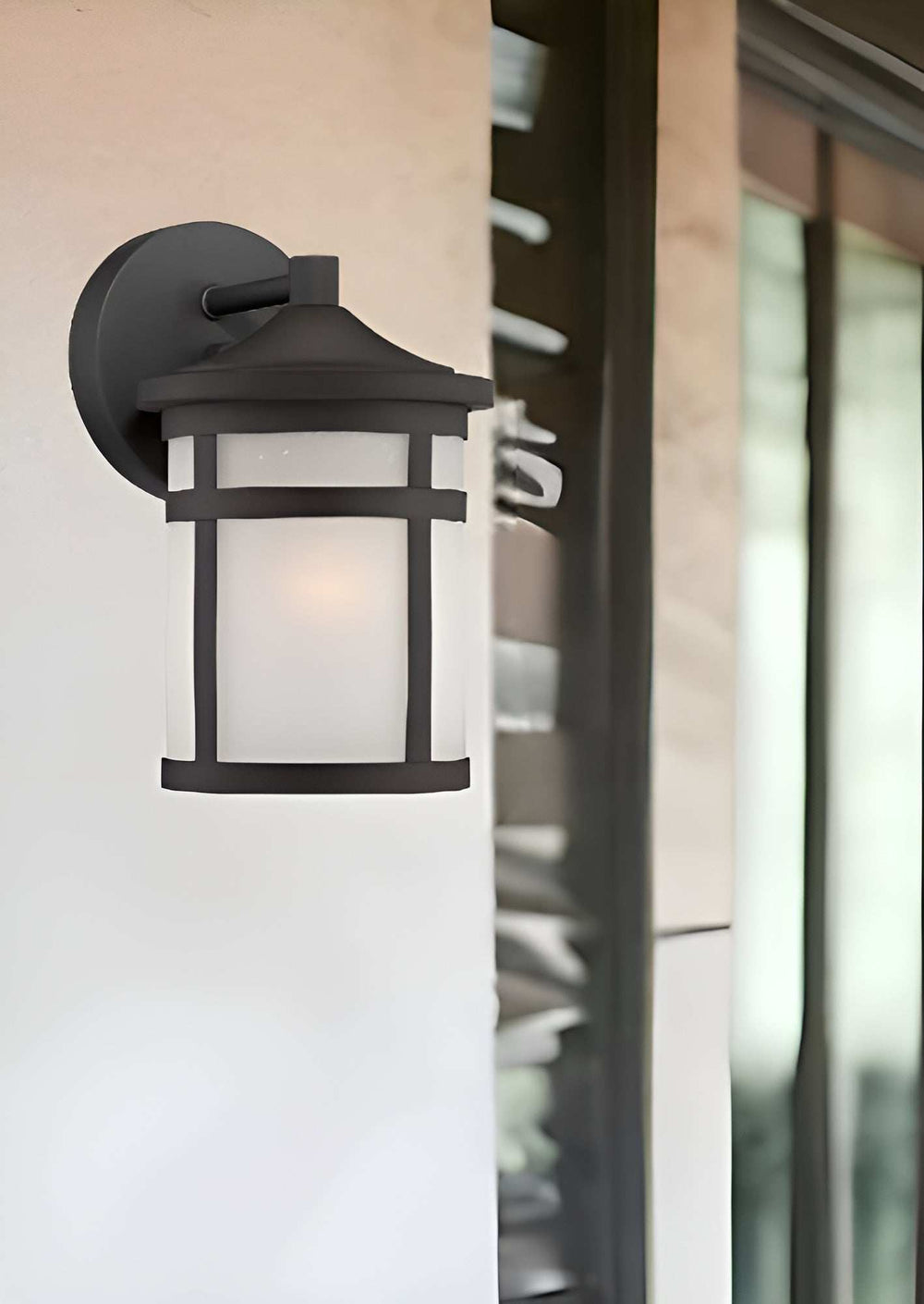 Matte Black Hanging Lantern Shape Wall Light - Homeroots - Flyclothing LLC