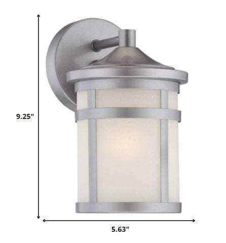 Brushed Silver Hanging Lantern Shape Wall Light - Homeroots - Flyclothing LLC