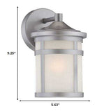 Brushed Silver Hanging Lantern Shape Wall Light - Homeroots - Flyclothing LLC