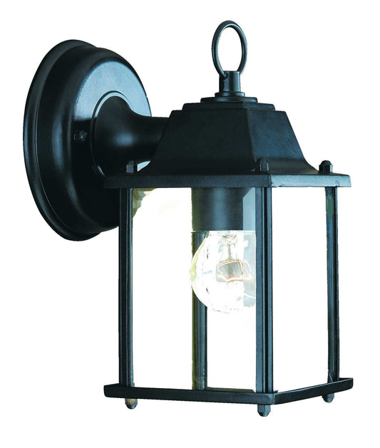 Matte Black Hanging Glass Lantern Wall Light - Homeroots - Flyclothing LLC