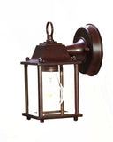 Dark Brown Hanging Glass Lantern Wall Light - Homeroots - Flyclothing LLC