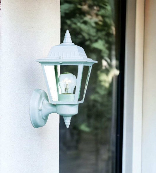 White Cast Aluminum Outdoor Wall Light - Homeroots - Flyclothing LLC