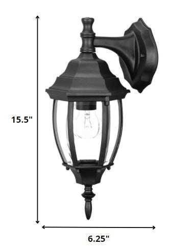 Matte Black Hanging Globe Lantern Wall Light - Homeroots - Flyclothing LLC