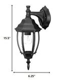 Matte Black Hanging Globe Lantern Wall Light - Homeroots - Flyclothing LLC