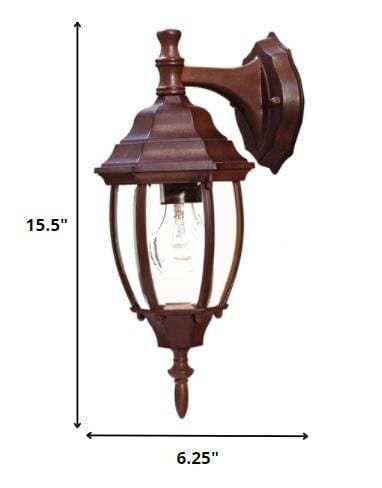 Dark Brown Hanging Globe Lantern Wall Light - Homeroots - Flyclothing LLC