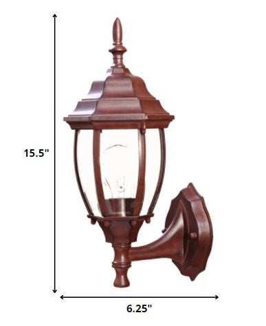 Dark Brown Globe Lantern Wall Light - Homeroots - Flyclothing LLC