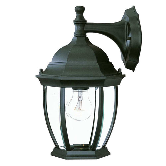 Matte Black Wide Hanging Lantern Wall Light - Homeroots - Flyclothing LLC