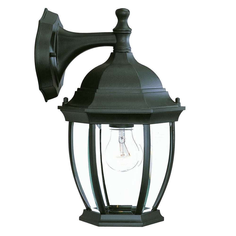 Matte Black Wide Hanging Lantern Wall Light - Homeroots - Flyclothing LLC