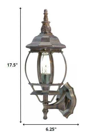 Dark Brown Glass Globe Wall Light - Homeroots - Flyclothing LLC