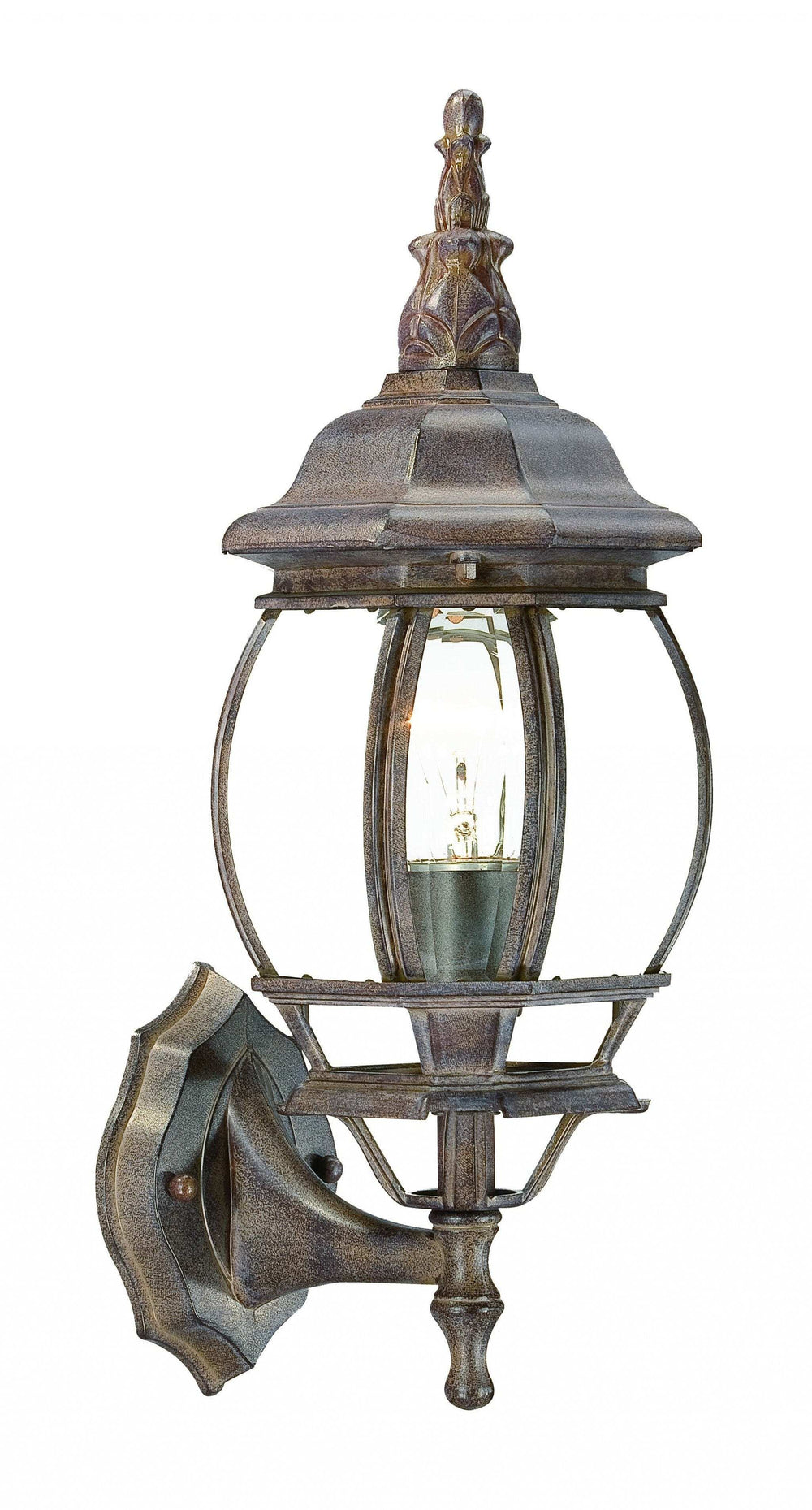 Dark Brown Glass Globe Wall Light - Homeroots - Flyclothing LLC