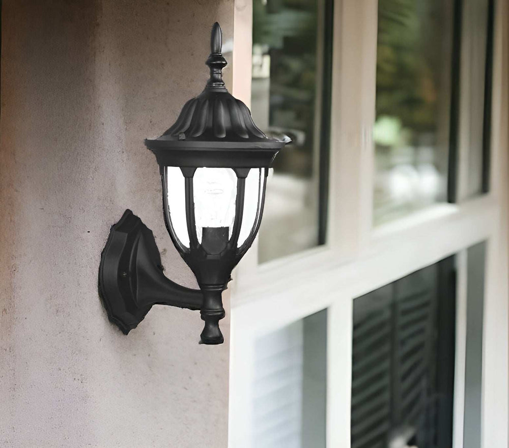 Matte Black Clear Glass Swing Arm Wall Light - Homeroots - Flyclothing LLC