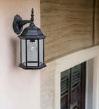 XL White Clear Glass Swing Arm Wall Light - Homeroots - Flyclothing LLC