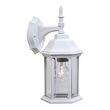 XL White Clear Glass Swing Arm Wall Light - Homeroots - Flyclothing LLC