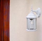 XL White Clear Glass Swing Arm Wall Light - Homeroots - Flyclothing LLC