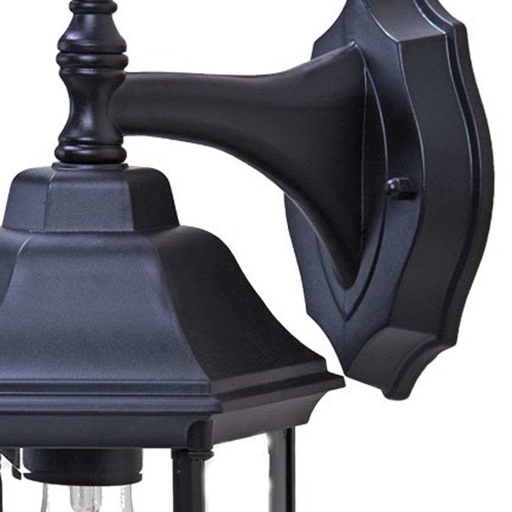 White Clear Glass Swing Arm Wall Light - Homeroots - Flyclothing LLC