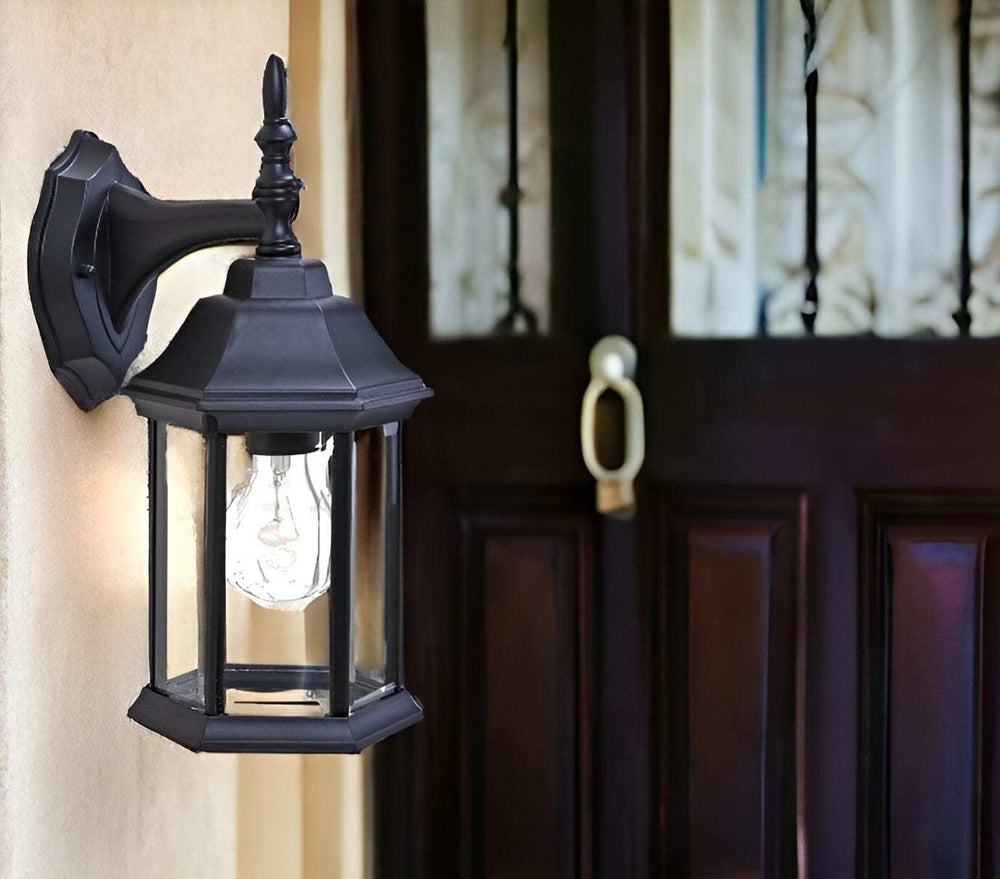 White Clear Glass Swing Arm Wall Light - Homeroots - Flyclothing LLC