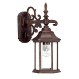 Petite Brown Domed Hanging Glass Lantern Wall Light - Homeroots - Flyclothing LLC