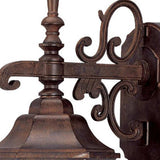 Petite Brown Domed Hanging Glass Lantern Wall Light - Homeroots - Flyclothing LLC