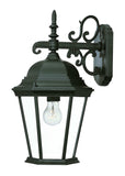 Matte Black Domed Glass Hanging Lantern Wall Light - Homeroots - Flyclothing LLC