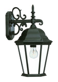 Matte Black Domed Glass Hanging Lantern Wall Light - Homeroots - Flyclothing LLC