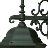 Matte Black Domed Glass Hanging Lantern Wall Light - Homeroots - Flyclothing LLC