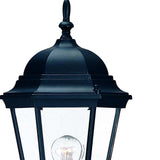 Matte Black Domed Glass Lantern Wall Light - Homeroots - Flyclothing LLC