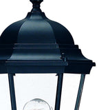 Matte Black Domed Glass Lantern Wall Light - Homeroots - Flyclothing LLC
