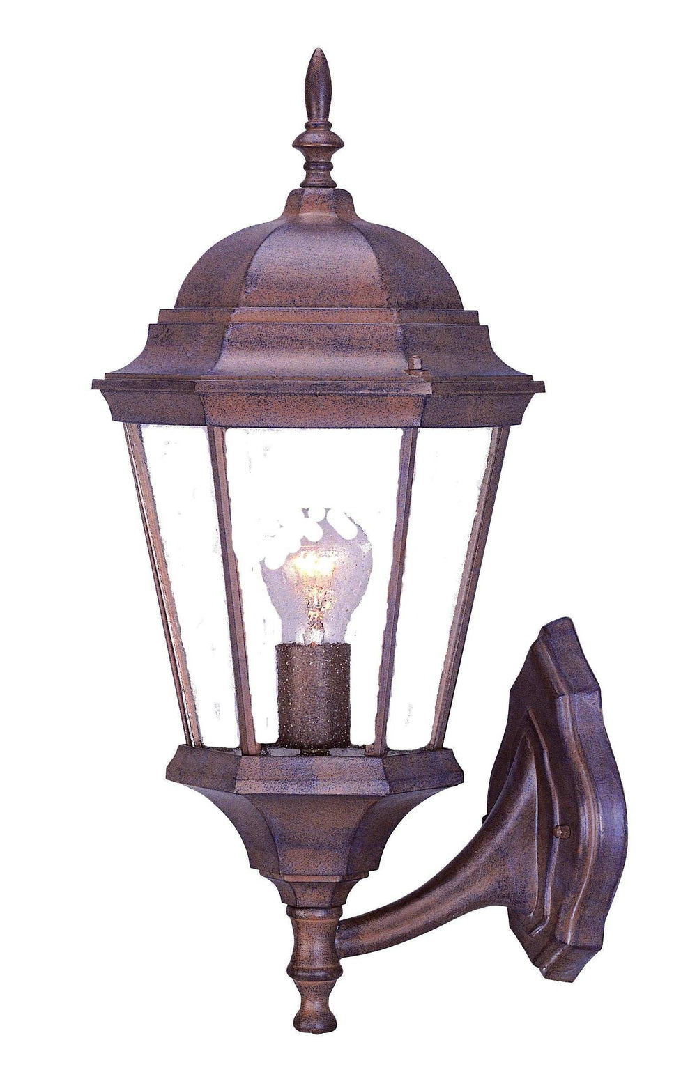 Dark Brown Swing Arm Lantern Wall Light - Homeroots - Flyclothing LLC