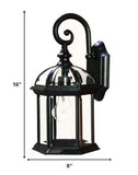Matte Black Eastern Lantern Wall Light - Homeroots - Flyclothing LLC